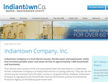 Tablet Screenshot of indiantownco.com